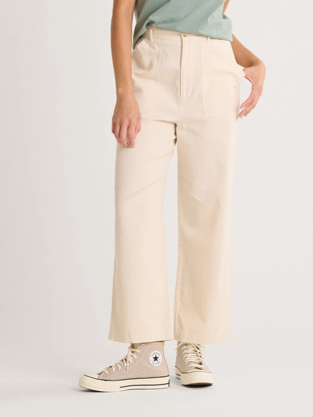 Pendleton NWOT Women's Utility Cotton Linen Pants High Rise Size 2 Style TH263